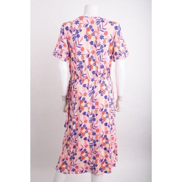 Boden Womans Amanda Midi Dress UK 14R US 10 Pink Multicolor Floral NWT - Picture 5 of 6